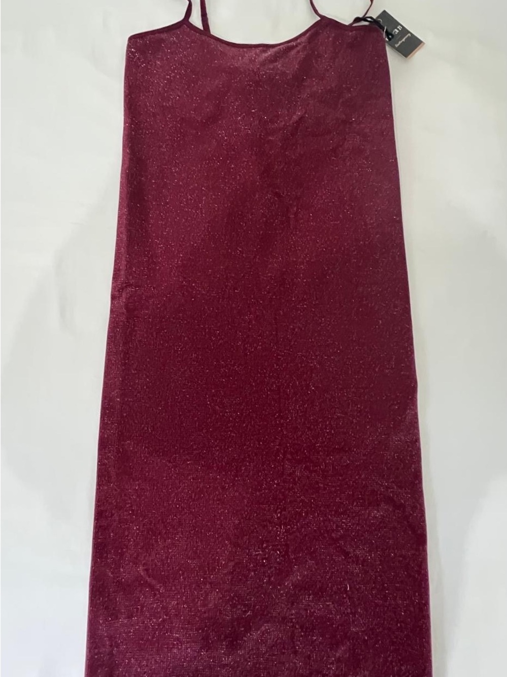 Forever 21 Burgundy Sparkle Maxi Slip Skirt